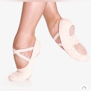 STRETCH CANVAS SPLIT SOLE BALLET SHOE